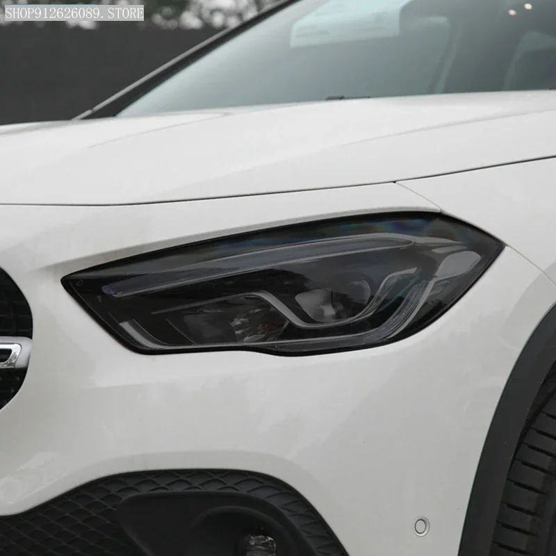 Araba Far koruyucu film Füme Siyah Tonu Wrap Vinil Şeffaf TPU Sticker Mercedes Benz GLA Sınıfı H247 2020 2021