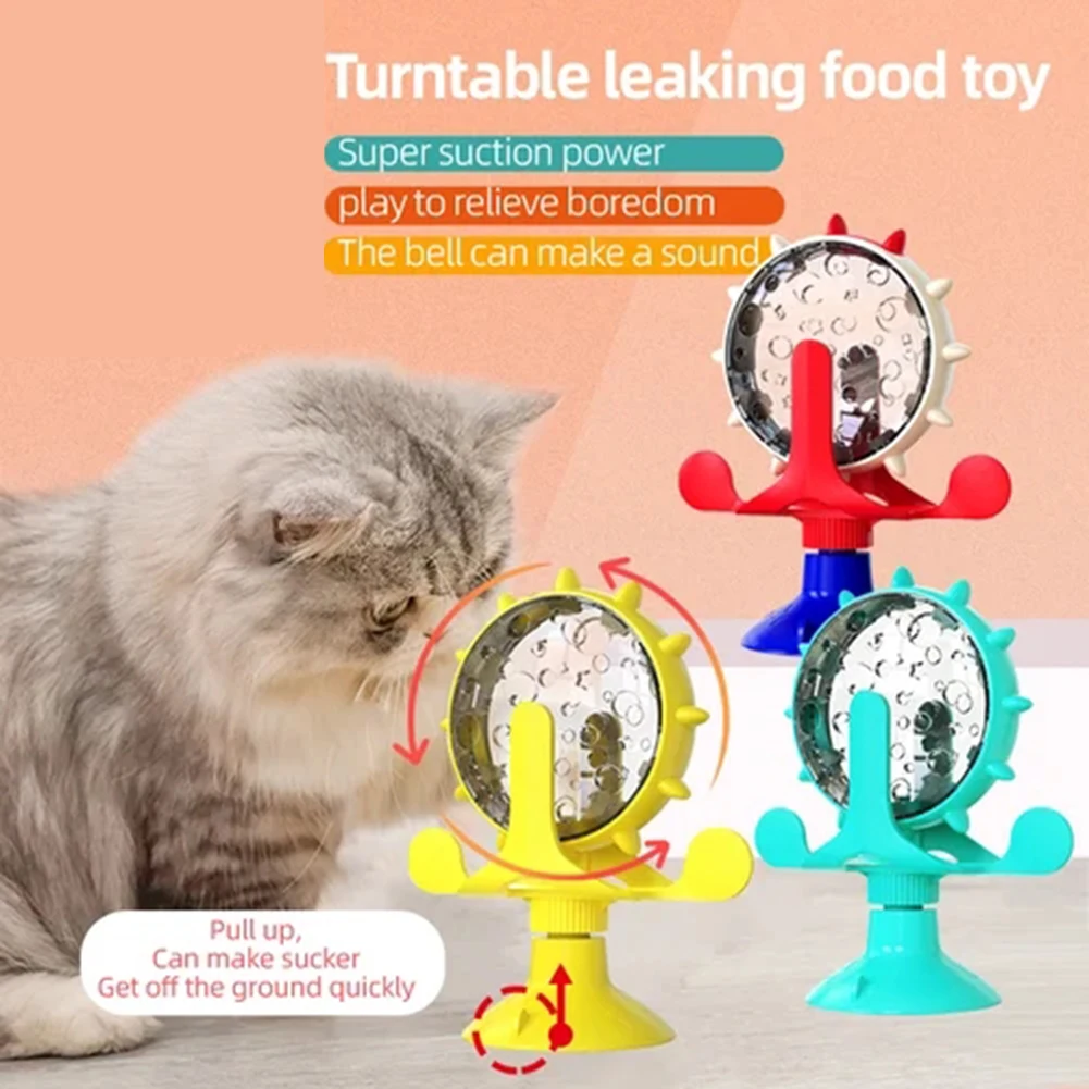 Plastik Besleme Eğitmenler Dönen Yel Değirmenleri Kedi Besleyici Köpek Malzemeleri Pet Akıllı Perros Bebedero Perro Besleme ve Sulama Malzemeleri