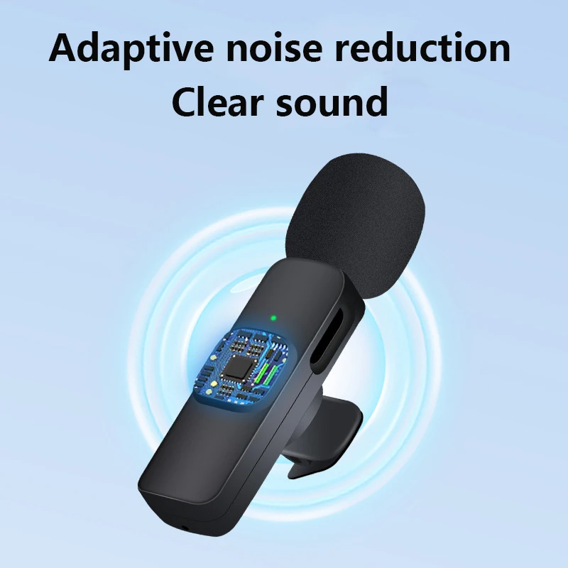 Kablosuz Gürültü Azaltma Yaka Mikrofon C Tipi Usb-C ıOS Bilgisayar Çekim Kısa Videolar Canlı Akış Blog Kayıt Mikrofon