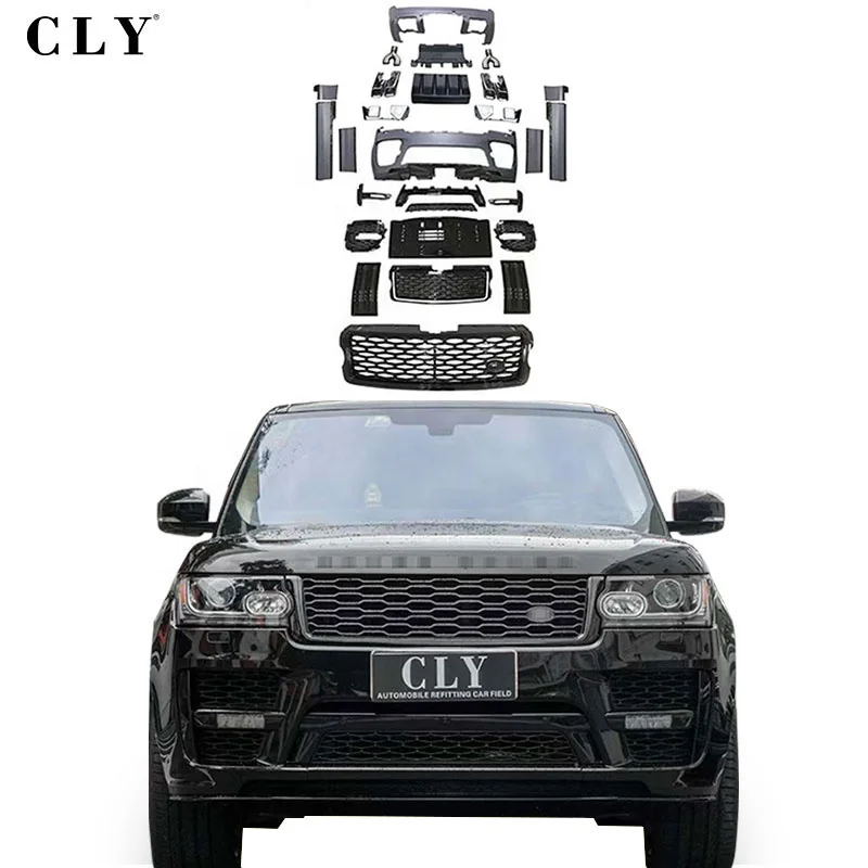 CLY Otomotiv Parçaları araba tamponları Land Rover Range Rover İçin Özel Facelift SVO Vücut kitleri Grille Difüzör İpuçları Kapı Paneli