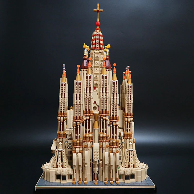 Moc yapı tuğlaları Ünlü Sokak Görünümü Modeli Sagrada Familia Teknoloji Modüler Blokları Hediyeler Oyuncaklar Çocuklar İçin DIY Setleri Montaj