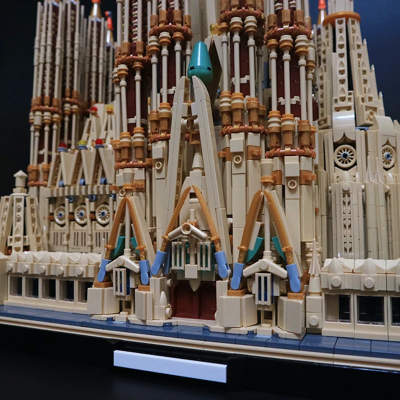 Moc yapı tuğlaları Ünlü Sokak Görünümü Modeli Sagrada Familia Teknoloji Modüler Blokları Hediyeler Oyuncaklar Çocuklar İçin DIY Setleri Montaj