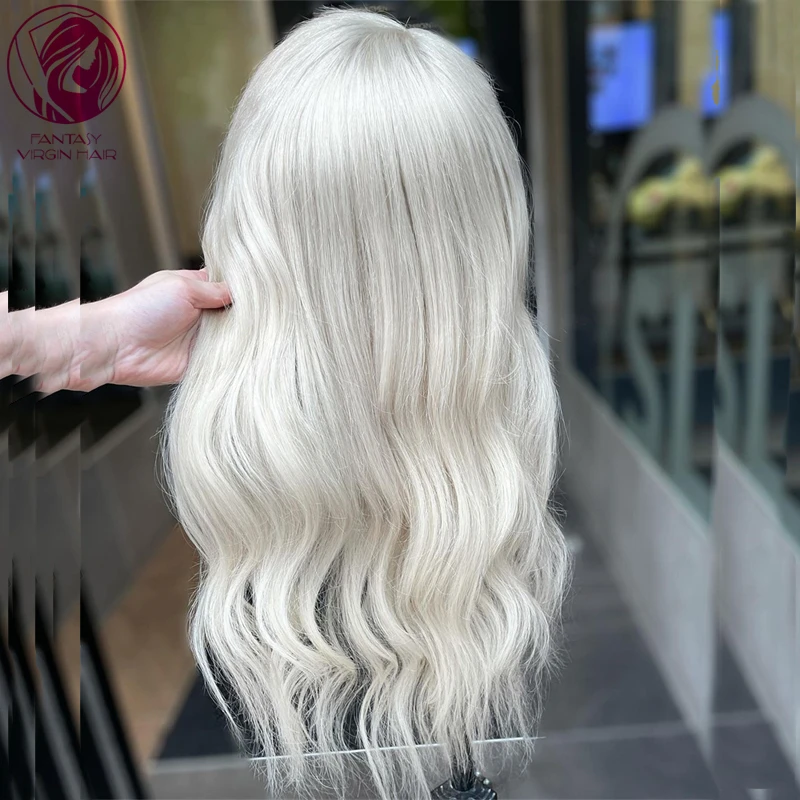 Kül sarı insan saçı peruk 13x6 sırma ön peruk Kadınlar için Doğal Kadınlar Tam Dantel Peruk Büyük Küçük Kap Ön Koparıp Tutkalsız Peruk