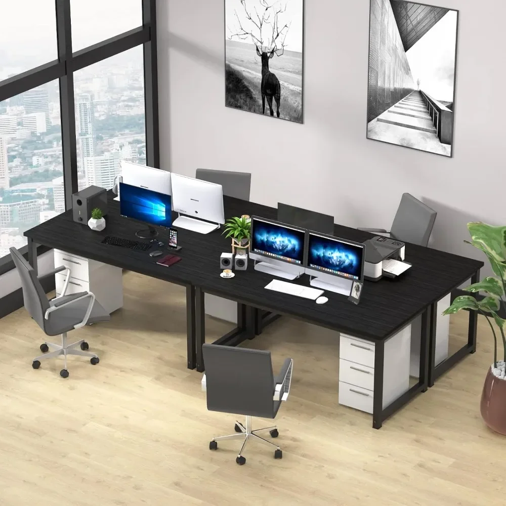 Oyun ve Ev Ofis Bilgisayar Masası Modern Basit Tarzı PC Masa Ofis Masası Geniş İş İstasyonu Çalışma Yazma Mobilya