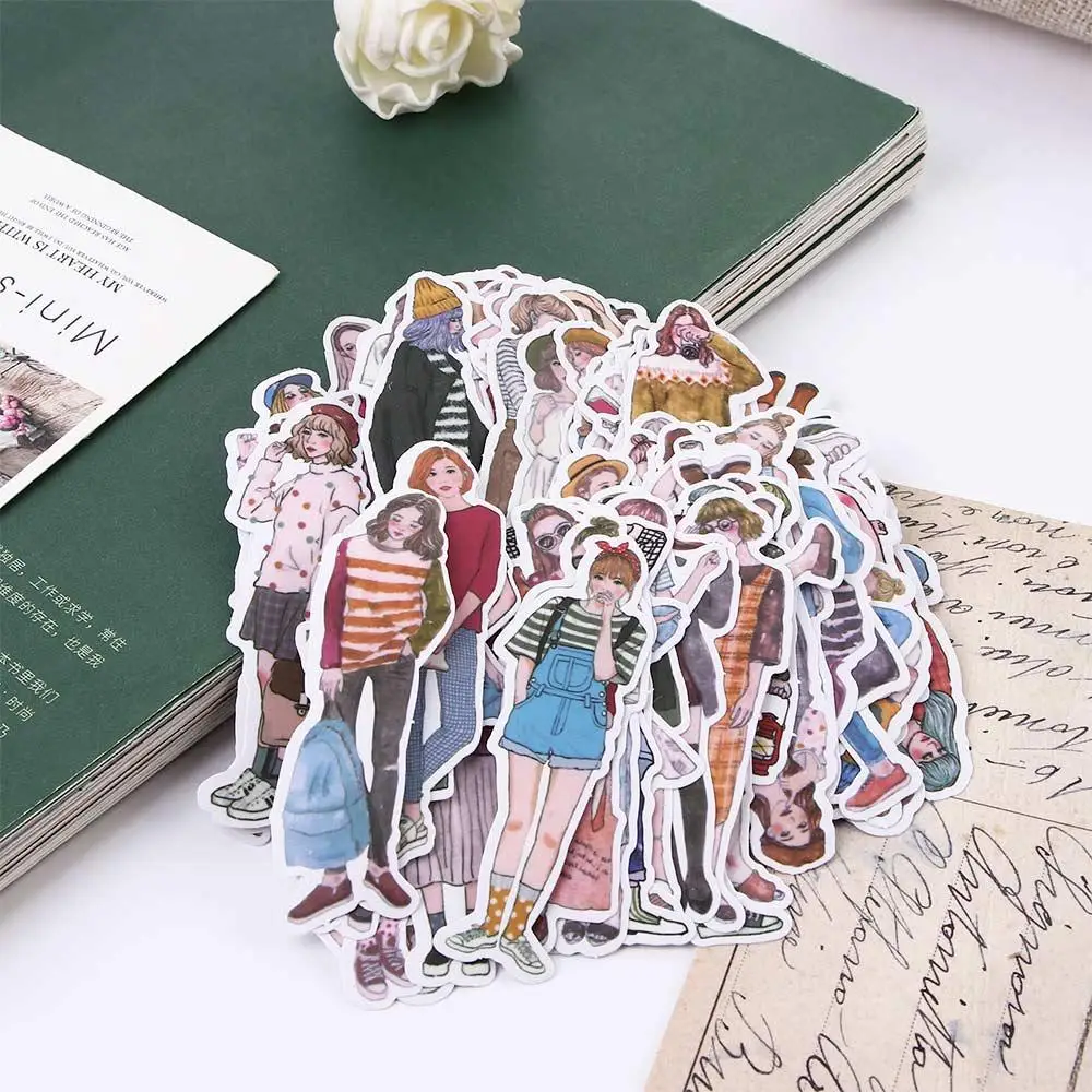 Kawaii Planlayıcısı DIY Zanaat Dizüstü Fotoğraf Albümleri Dekoratif Sticker El Kitabı Çıkartmalar Scrapbooking Mori Kız Çıkartmalar
