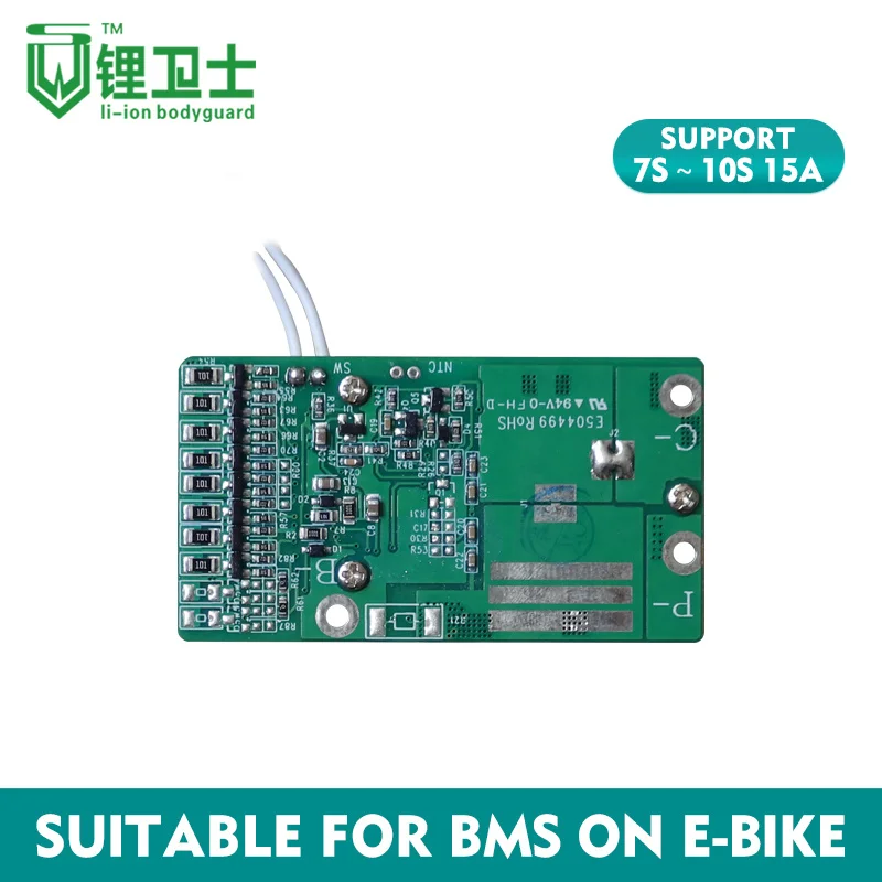 LWS Dengeli 10 S 15A li-ion pil paketi 36 V 10 S BMS elektrikli bisiklet için