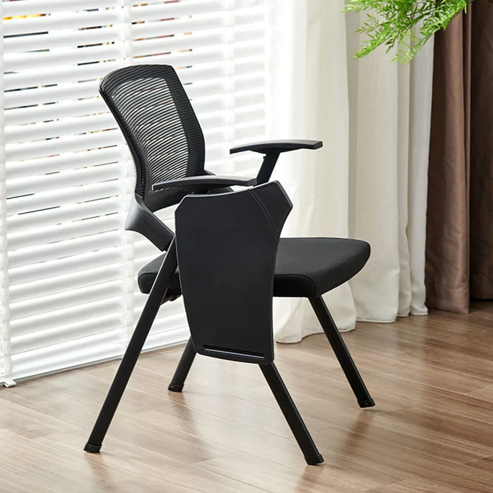 Modern Sadelik Sandalye Katlanabilir Ofis Mobilyaları Nefes Sünger Çarpışma Kaçınma Uygun Sağlıklı Malzeme Çelik Çerçeve
