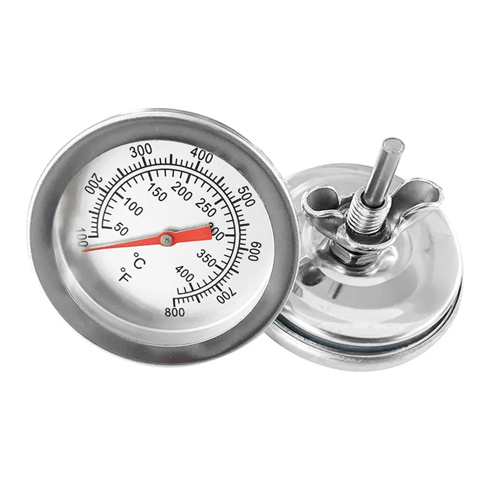 1/2 ADET barbekü kömürü ızgara termometresi Çukur Ahşap Sigara İçen Termometre sıcaklık ölçer ızgara çukuru Termometre Fahrenheit / ℃