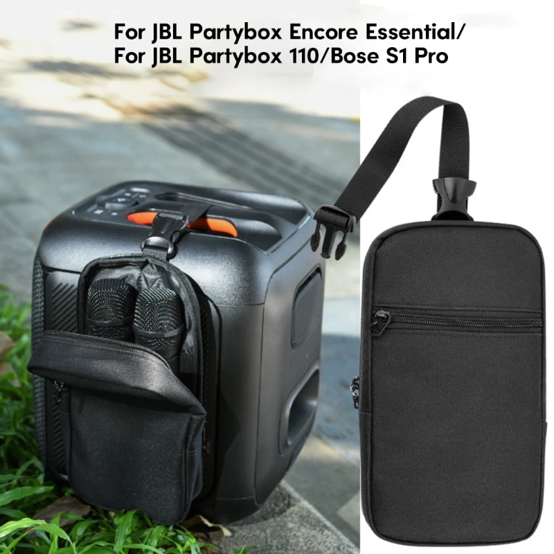 Mikrofon Taşıma Çantası JBL Partybox Encore Uçucu Hoparlör Mikrofon saklama çantası Ayarlanabilir Askı Tutucu