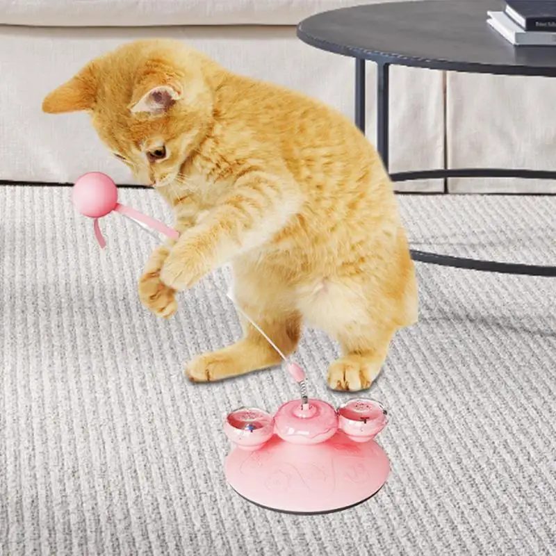 Eller serbest Kedi Oyuncaklar İnteraktif Oyun Teaser Değnek Vantuz Oyuncak Kedi Topu Pet Oyuncaklar Enayi Oyuncaklar Yavru Ürünleri