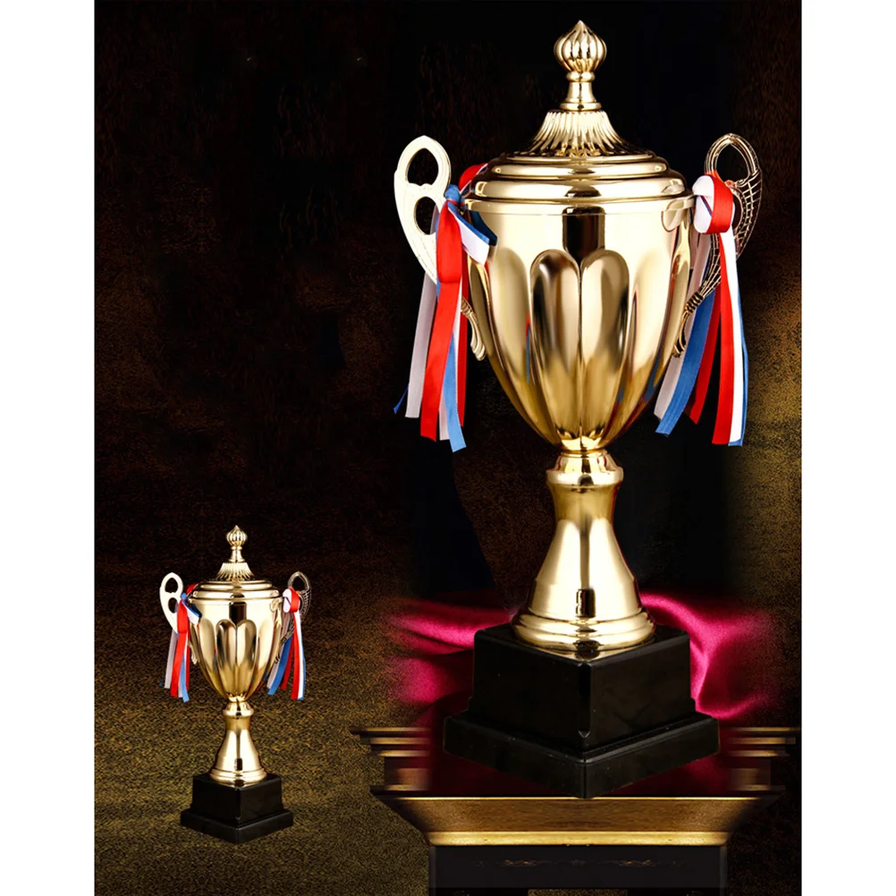 1 ADET Spor Maç Kupa Metal Kupa Okul Turnuvası Onur Kupa Rekabet Töreni için (34cm)