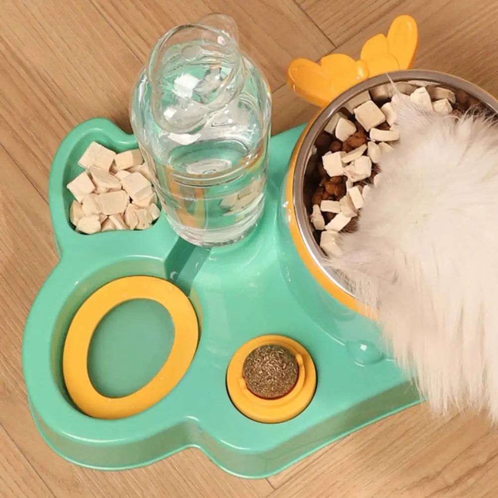Kedi maması kasesi Kullanımlık hayvan mama kabı Kolay Temiz Besleme Faydalı Pet Köpek Kedi Otomatik Içme Besleyici