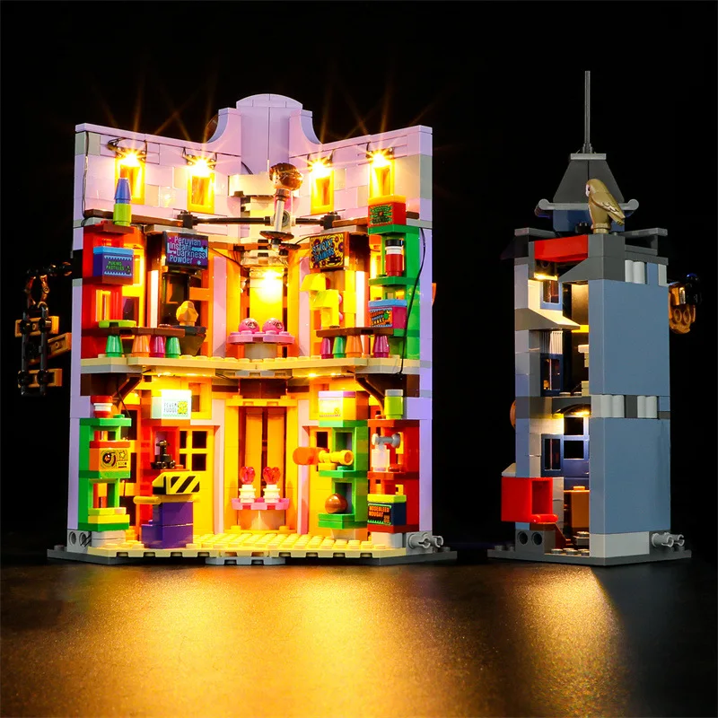 STOKTA led ışık Kiti 76422 Weasleys Sihirbazı Wheezes Yapı Taşları Seti (Dahil DEĞİL Model) tuğla Oyuncaklar Çocuklar için