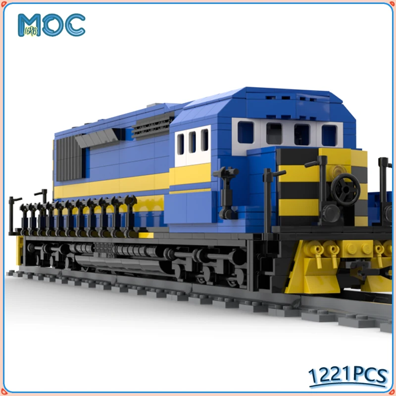 Moc Yapı Taşları Lokomotif Tren Modeli Teknoloji Tuğla DIY Montaj Demiryolu Mekanik Koleksiyonu Serisi erkek çocuk oyuncakları Hediyeler