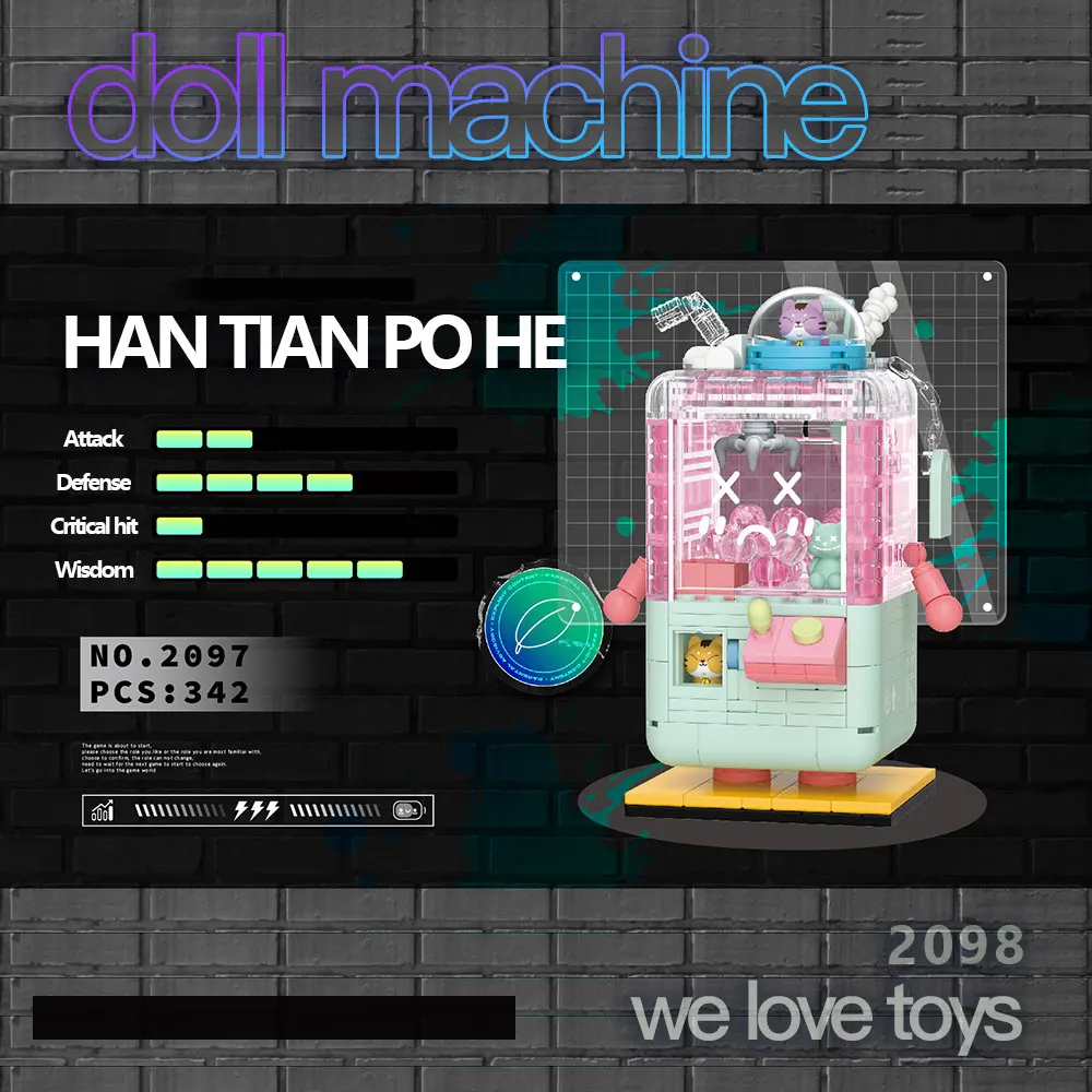WLtoys 2097 Mini Bebek Makinesi çocuk Çin Yapı Taşı oyuncak seti Montaj Modeli Kız Hediye Doğum Günü Tarzı Hediyeler İçin