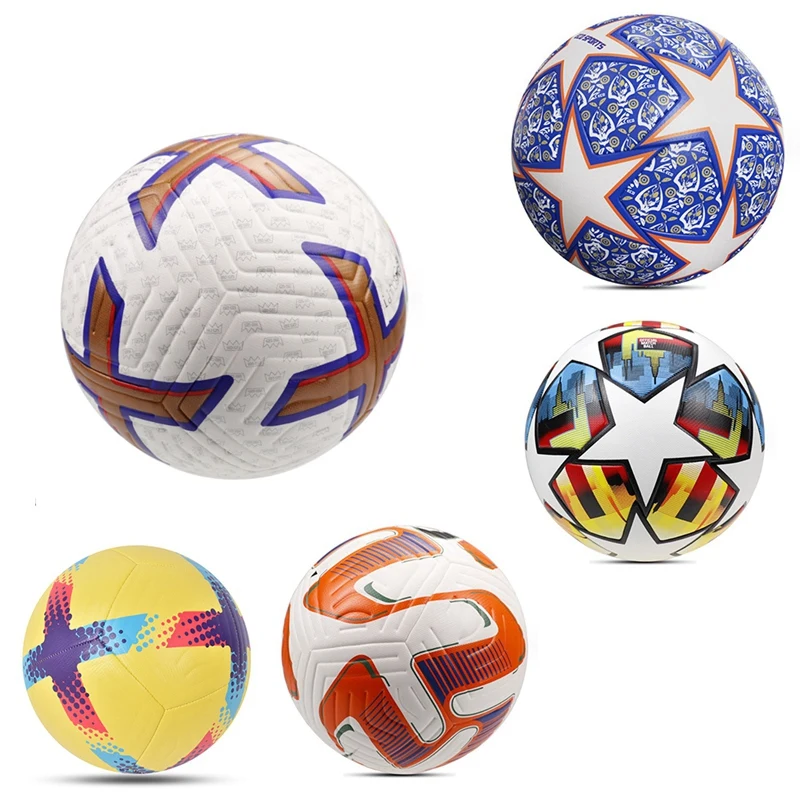 Futbol Topu Standart Boyutu 5 PU Malzeme Yüksek Kaliteli Açık Maç Spor Ligi Futbol Eğitim Topları Futbol