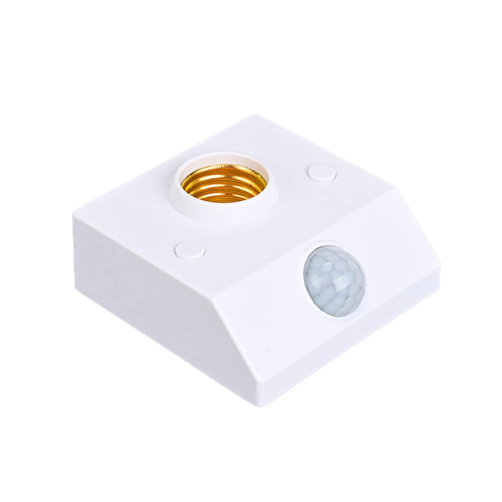 Hareket Aktif Lamba Tutucu LED Ampuller ile Uyumlu Geniş Voltaj Aralığı Uygun Duvara Monte E27 Taban Beyaz