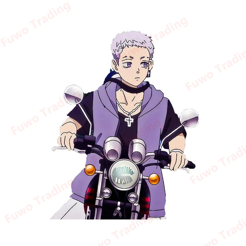 Karikatür Anime Araba Sticker Tokyo Revengers Karakter Vinil Odası Duvar Motosiklet Pencere Su Geçirmez Güneş Koruyucu Dekorasyon PVC