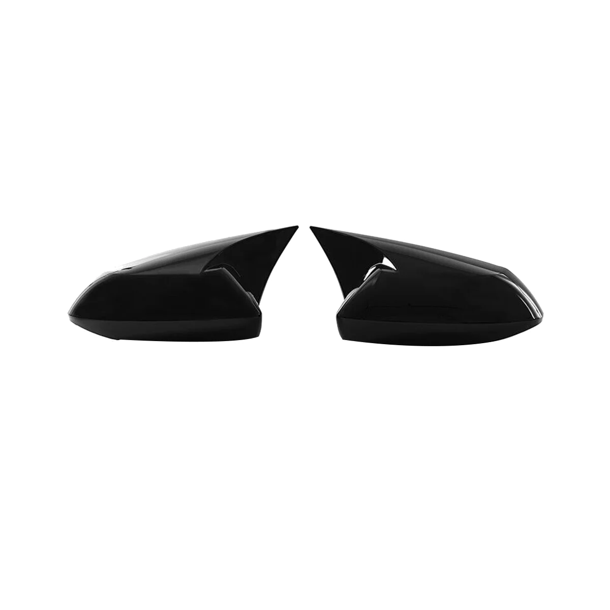 Parlak Siyah ÖKÜZ Boynuz Dikiz Aynası Kapağı Cap Trim Toyota Corolla için