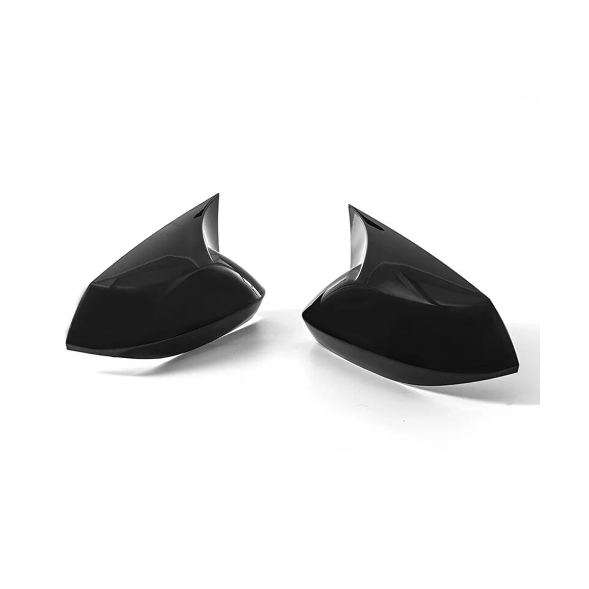 Parlak Siyah ÖKÜZ Boynuz Dikiz Aynası Kapağı Cap Trim Toyota Corolla için