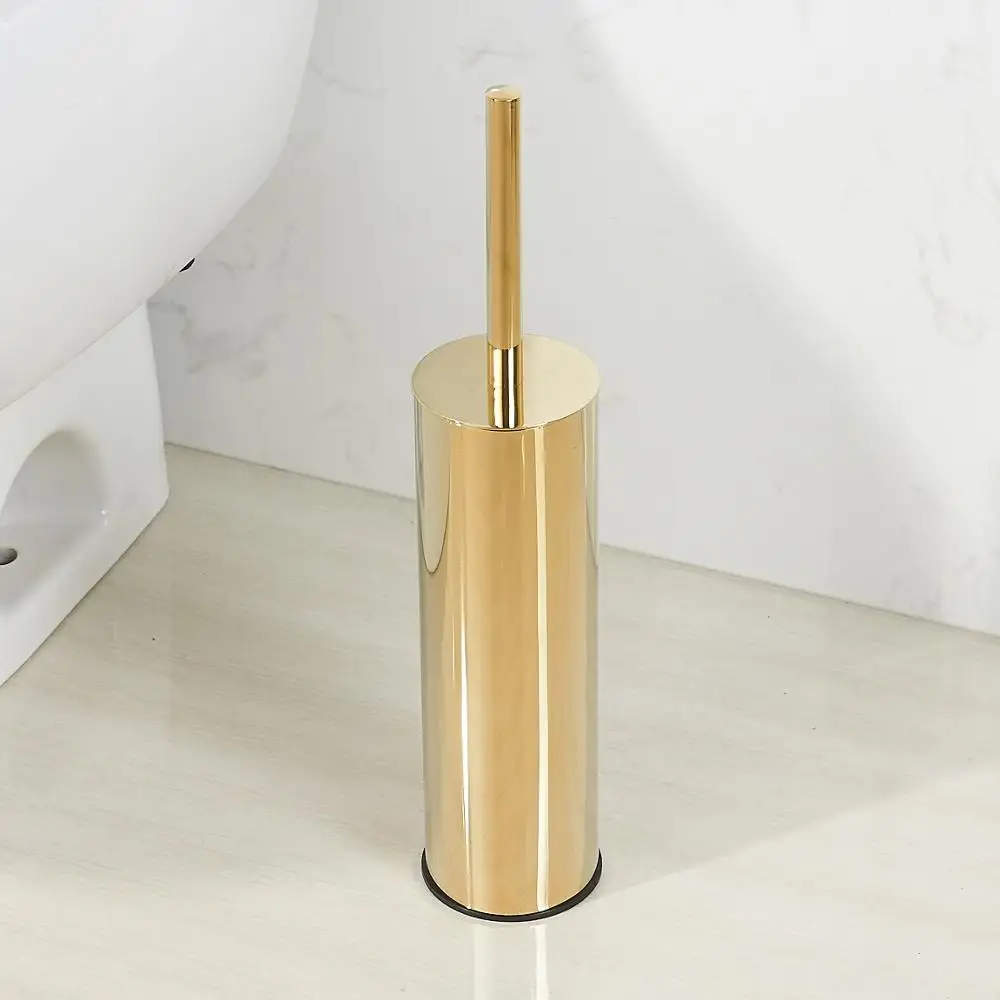 304 Paslanmaz Çelik Tuvalet Fırçası Altın Banyo Temizleme Aracı fırça Tutucu Tuvalet Fırçası İle
