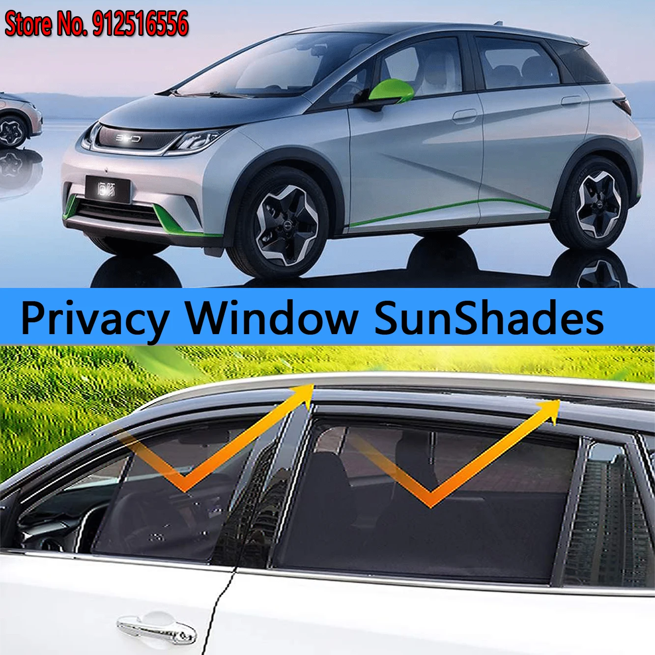 Yan Güneş Gölge Gölgeleme Koruma Pencere Şemsiyeleri Güneş Araba Oto Aksesuarları BYD Yunus ATTO 2 EA1 2021 2022 2023 2024