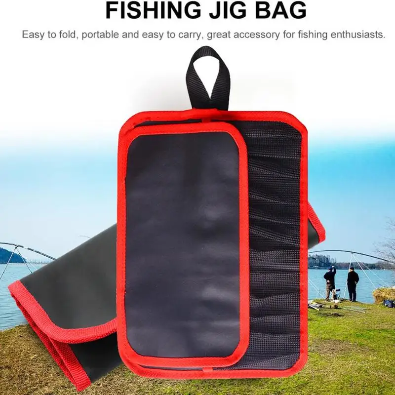 12 Yuvaları balıkçı çantası Cazibesi Organizatör Yem saklama çantası Su Geçirmez Balıkçılık Cazibesi Jig Cep olta takımı Koruma Yem Çantası hotsale