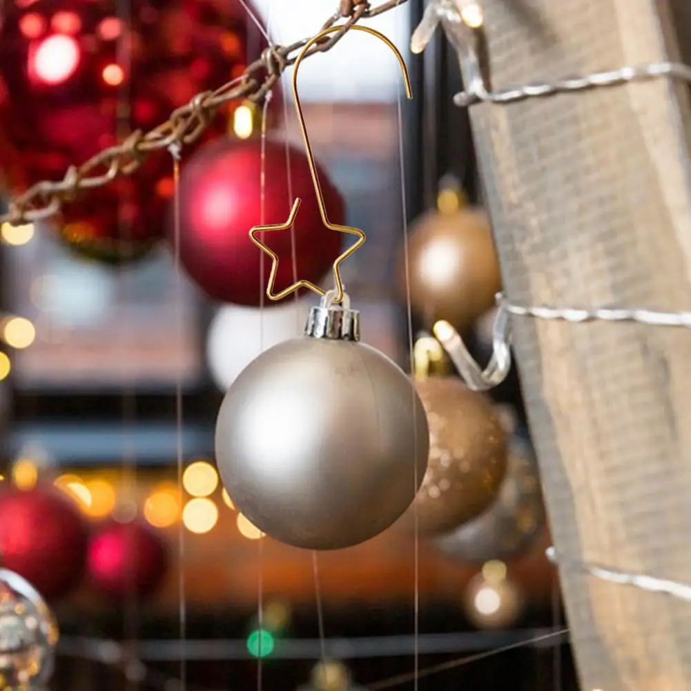 Kolay Kurulum Çelenk Kanca Metal Çelenk Kanca Renkli Metal Yıldız Kanca Şenlikli Ön Kapı Çelenk Noel Tatil için