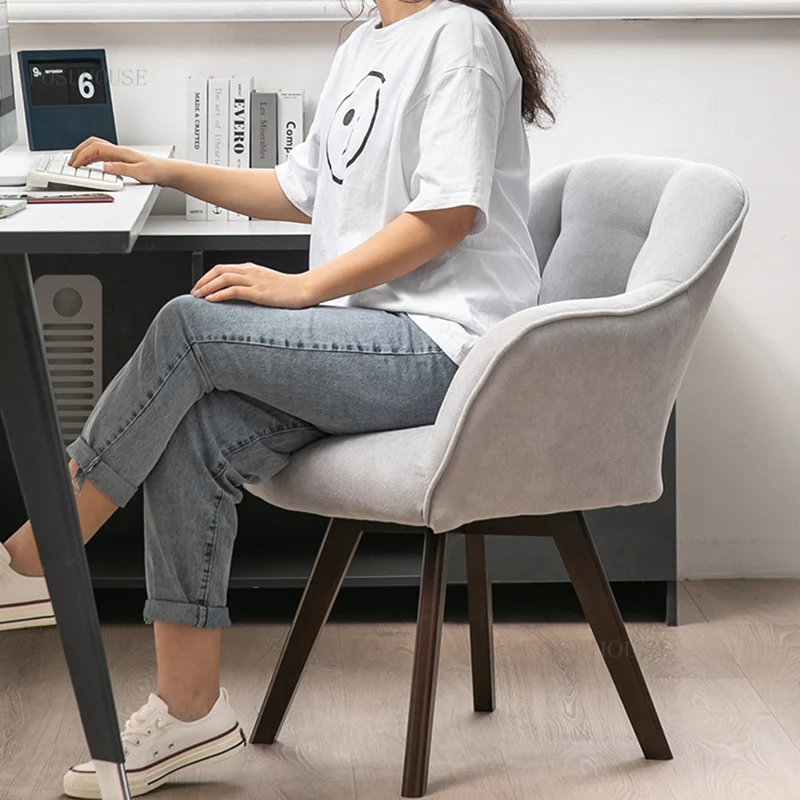 Ev Kumaş büro sandalyeleri Modern Yaratıcı Döner bilgisayar sandalyesi Yumuşak Arkalığı Koltuk Basit Çalışma Öğrenmek Sandalye Ofis Mobilyaları
