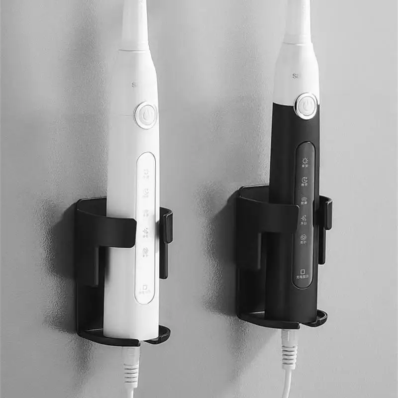 1 adet Diş Fırçası Standı Raf Organizatör Elektrikli Diş Fırçası Duvara Monte Tutucu Uzay Tasarrufu Banyo Rafları Aksesuarları