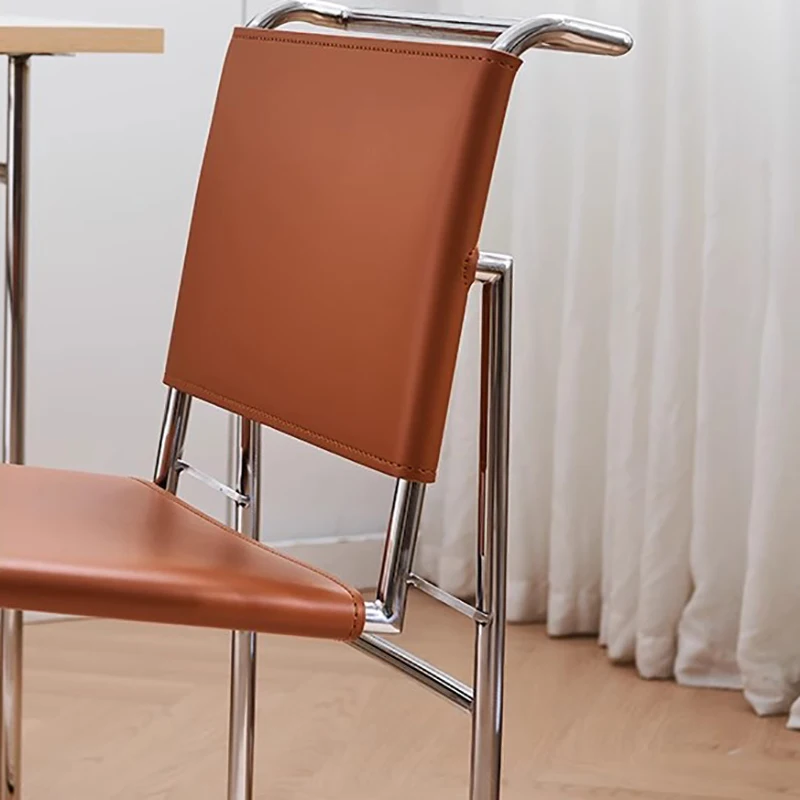 Tek Minimalist Oturma Odası Sandalyeleri Metal Çocuklar Rahat Tasarımcı yemek sandalyeleri Vintage Berber Sillones Modernos Mobilya