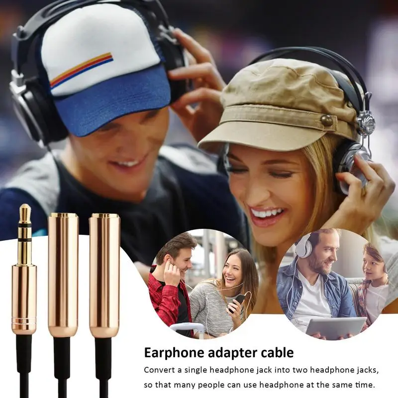 Kulaklık Splitter mikrofon adaptörü Splitter Kablosu 2 İn 1 Kulaklık Splitter Uzatma Kablosu Evrensel Ses Mikrofon Kablosu
