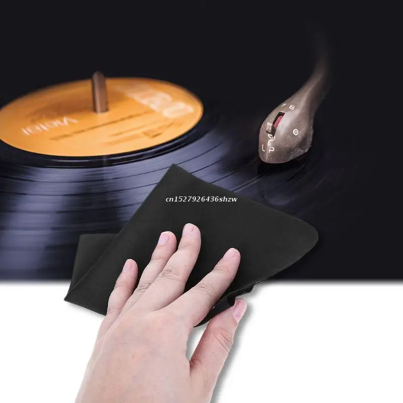 5xRecord Temizleme Anti-Statik Bez Mikrofiber Havlu Lint Ücretsiz LP Koleksiyonu Dropship