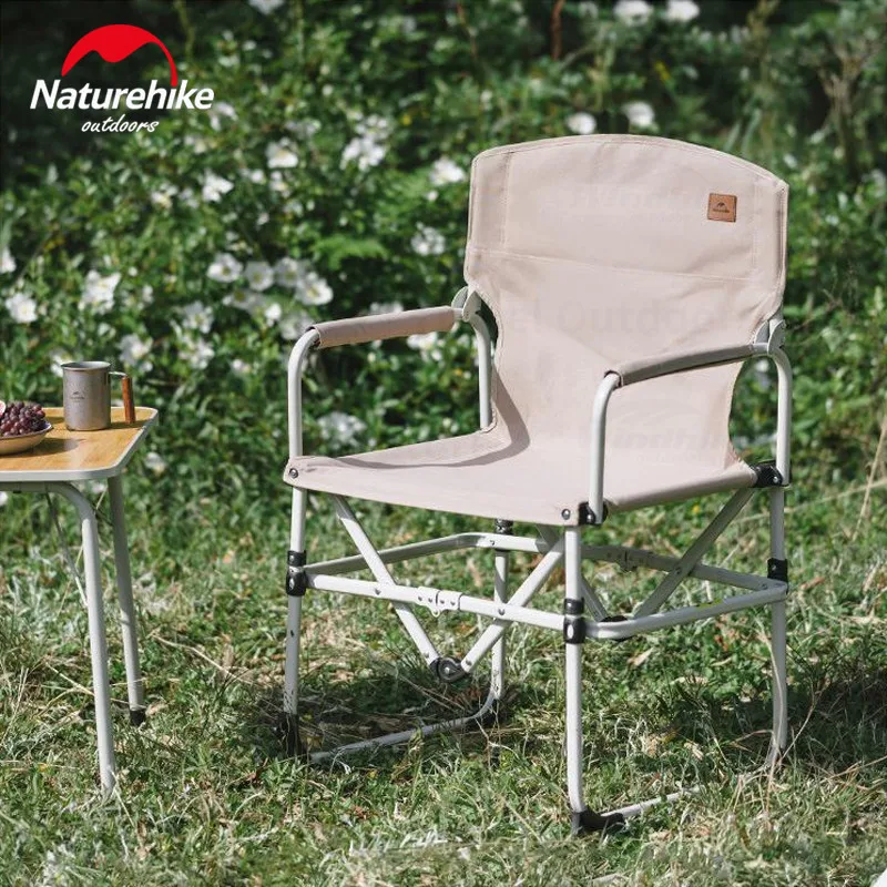Naturehike Açık V Şeklinde Katlanır Sandalye kamp koltuğu 600D Oxford Kumaş Aşınmaya Dayanıklı Genişletmek yönetmen koltuğu 120Kg Rulman