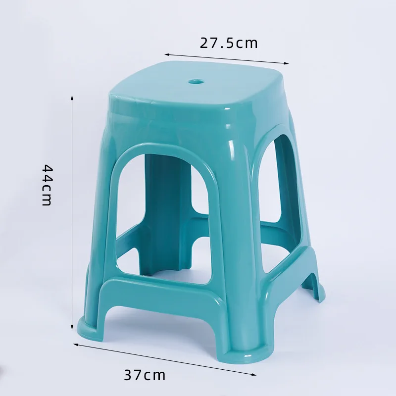 HH440 plastik sandalye ev plastik tabure kalınlaşmış oturma odası yetişkin istiflenebilir basit kare tabure toplantı