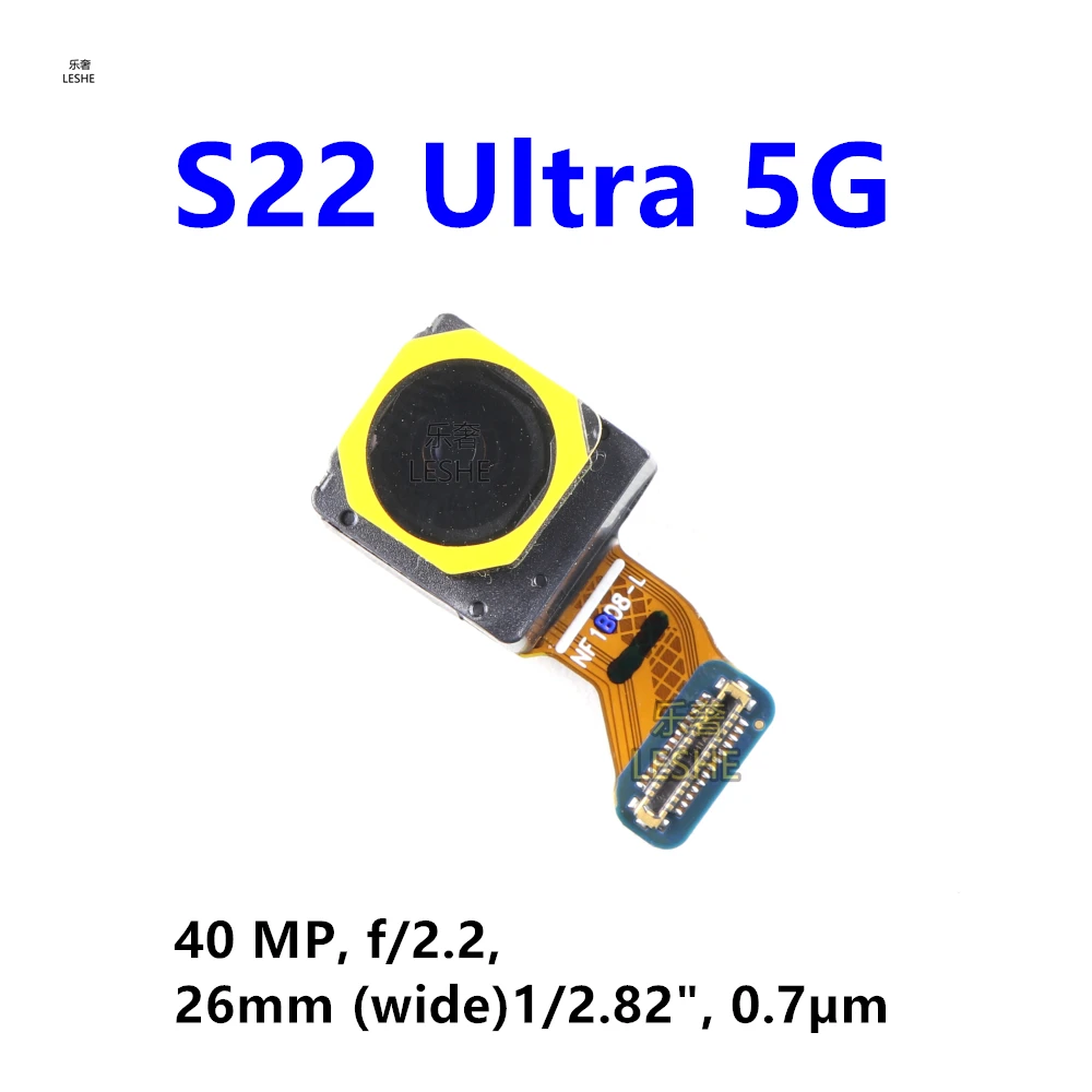 Orijinal Ön Bakan Kamera Samsung Galaxy S22 Ultra 5G SM-S908 S908B S908U S908E Üst Frontal Selfie Kamera