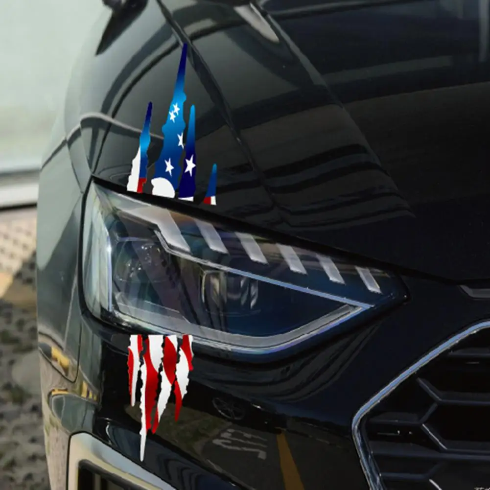Anti-scratch Su Geçirmez ABD Bayrağı Desen Vinil Modifiye Araba Sticker ATV için