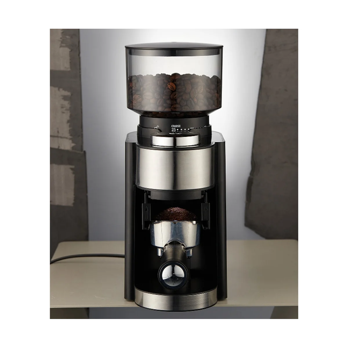 Kahve Değirmeni Elektrikli Anti-Statik Kahve Çekirdeği Değirmeni Espresso / Damla / Soğuk Demlemek / kahve demleyici kahve yapıcı AB Tak