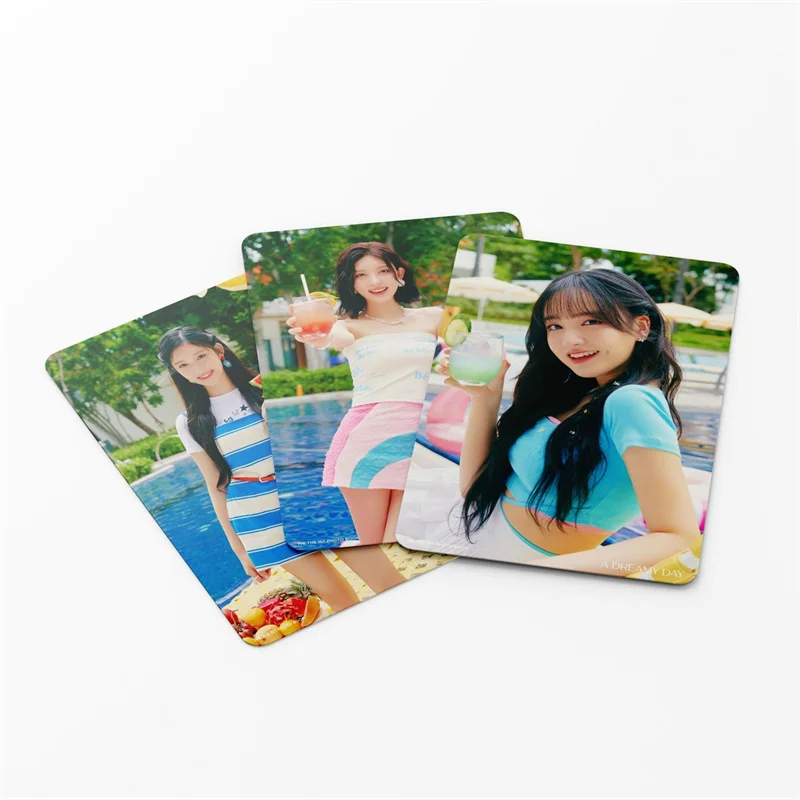 55 Kartları / Set IVE Albümü Rüya Gibi Bir Gün Mito Lomo Küçük Kart Toplayıcı Kart Wonyoung LİZ Gaeul Fotoğraf Kartı Kız Koleksiyon Hediye Kpop