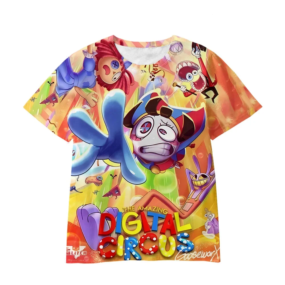 INANILMAZ DİJİTAL SİRK Yeni Sihirli Sayılar Sirk Karikatür kısa kollu t-shirt çocuk En İyi noel hediyesi Çocuk Kazak