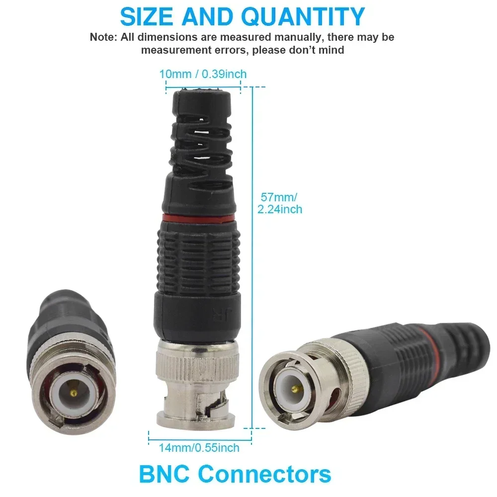 Ücretsiz kargo JR-B35 cctv konektörü BNC adaptörü, 50 ohm 75 ohm BNC konektörü CCTV Monitör Aksesuarları