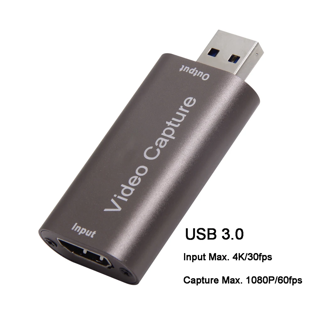 USB Ses Video Yakalama Kartı 4K 1080P HDMI uyumlu USB3.0 için PS4 Oyunları DVD Kamera Kamera Kayıt Canlı Akış