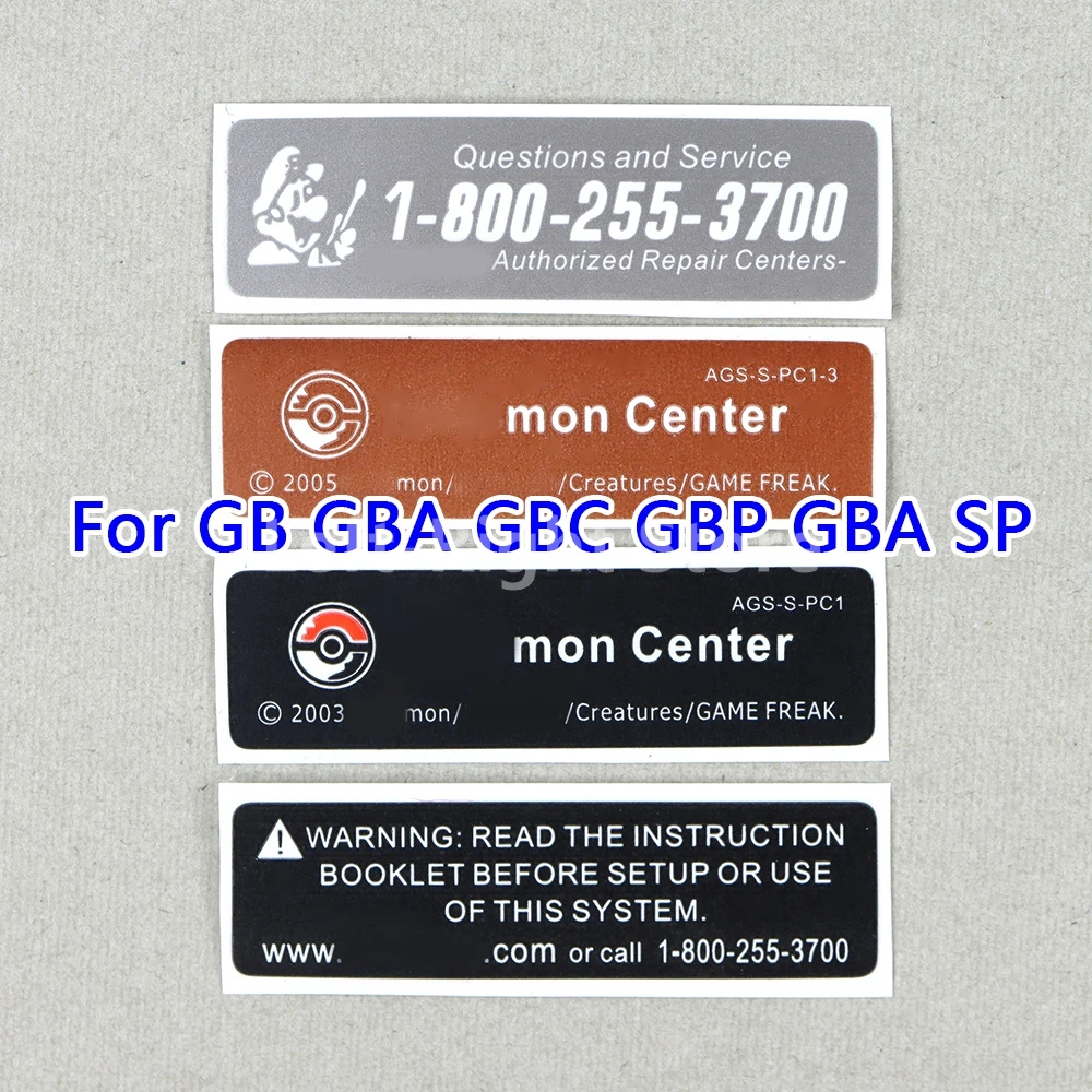 400 ADET GBA GBC GBP GBA SP Konsolu Evrensel Pil Kapağı Arka Sticker GameBoy Konsolu İÇİN Etiket Pil Kapağı Etiket
