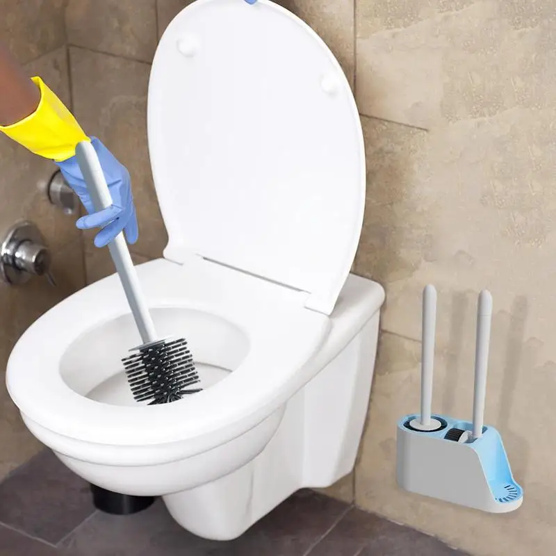 Tuvalet Kase Fırça Ve Tutucu Silikon Tuvalet Kase Scrubber Fırça Kullanımlık Fırça Tuvalet Temizlik Malzemeleri Küvet Ve