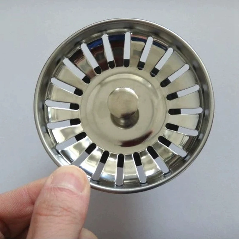 2X Çapı 78MM paslanmaz çelik mutfak lavabosu Süzgeç Stoper Atık Tak Lavabo Filtresi