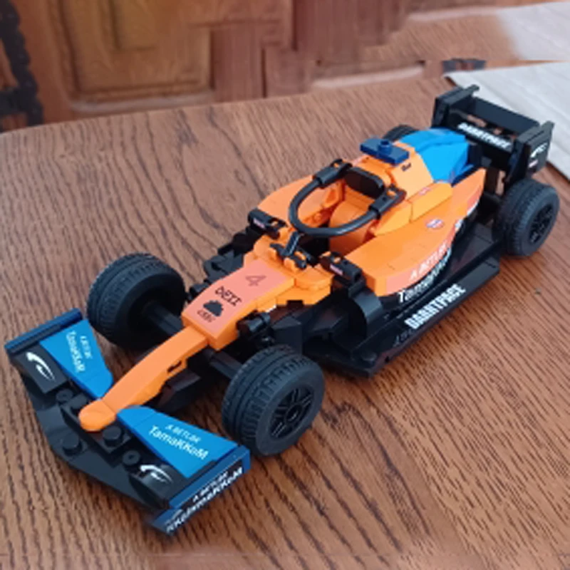 Şehir F1 Formula 1 Yarış Arabası Spor Araba Hız Şampiyonları Ralli Araç DIY Modeli oyuncak inşaat blokları Çocuk Doğum Günü Noel Hediyeleri