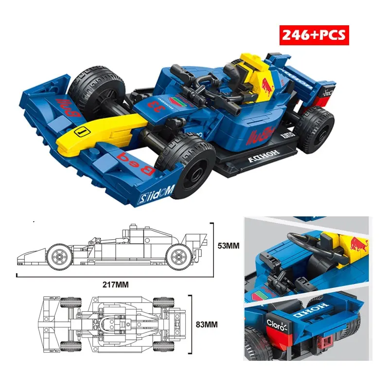Şehir F1 Formula 1 Yarış Arabası Spor Araba Hız Şampiyonları Ralli Araç DIY Modeli oyuncak inşaat blokları Çocuk Doğum Günü Noel Hediyeleri