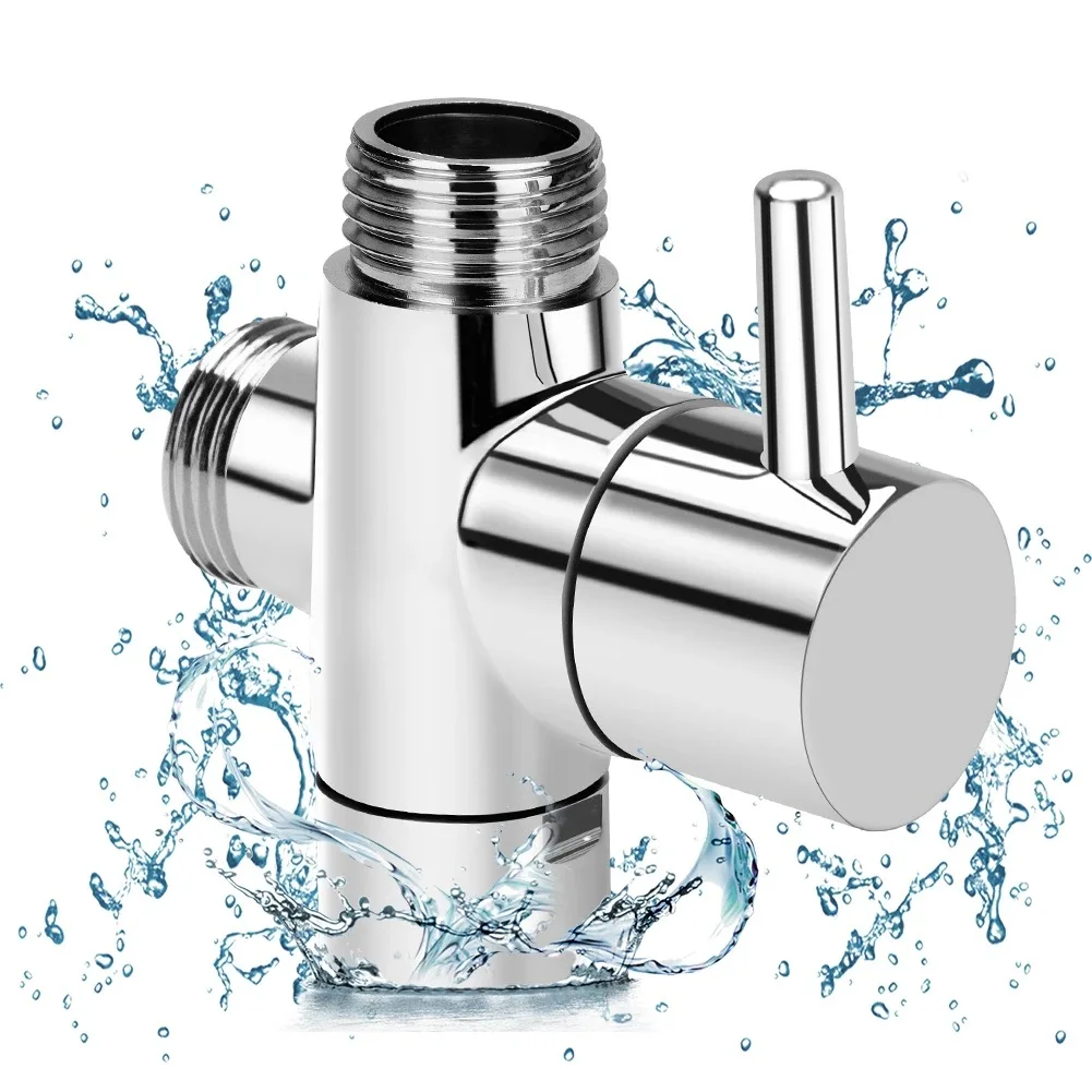 3 Yollu Anahtarı Musluk 1/2 Vana Adaptörü Duş ayrıştırma vanası Banyo Musluk Duş musluk bağlantısı Splitter Banyo Aksesuarları