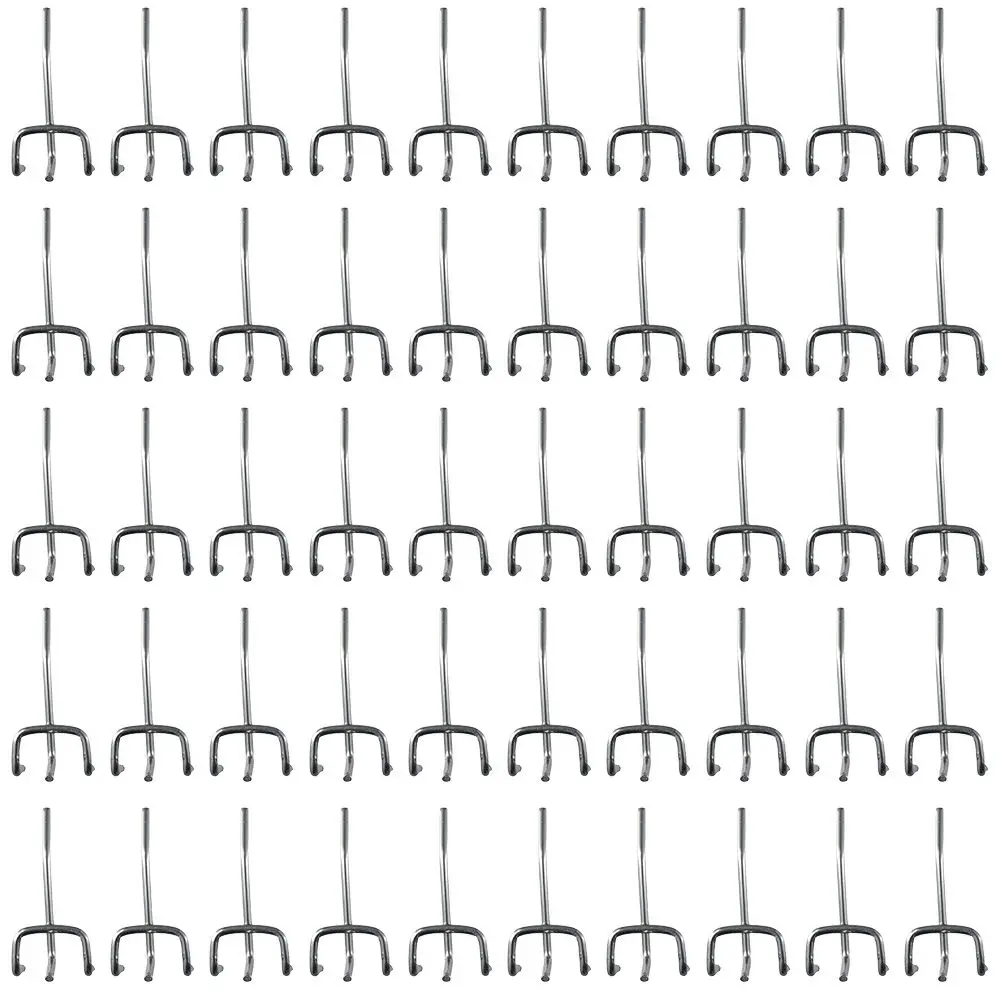 50 adet delikli pano Aksesuarları Tutucu Asmak Uyar Panel Depolama Rafları delikli pano kancaları Perakende Mağaza Peg ekran kancaları