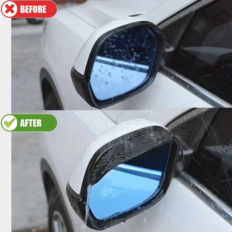 2 ADET Karbon Fiber Araba dikiz Aynası Yağmur Kaş Visor için Büyük Duvar Haval Hover H3 H5 lifan solano x60 x50